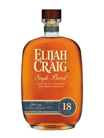Elijah Craig 18 Year Old Single Barrel Bourbon Whiskey